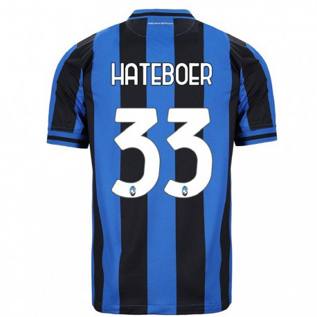 Kandiny Férfi Hans Hateboer #33 Kék Fekete Hazai Jersey 2022/23 Mez Póló Ing