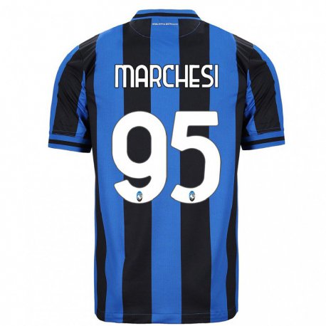 Kandiny Férfi Silvia Marchesi #95 Kék Fekete Hazai Jersey 2022/23 Mez Póló Ing