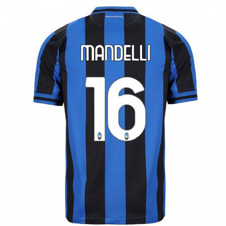 Kandiny Férfi Giulia Mandelli #16 Kék Fekete Hazai Jersey 2022/23 Mez Póló Ing