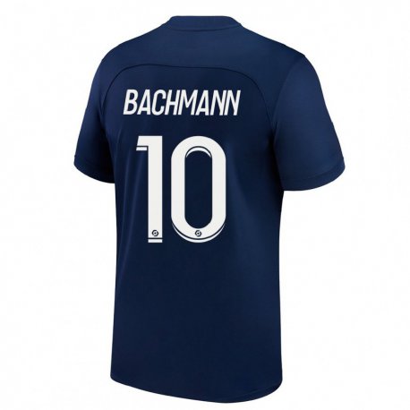 Kandiny Férfi Ramona Bachmann #10 Sötét Kék Piros Hazai Jersey 2022/23 Mez Póló Ing