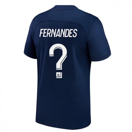 Kandiny Férfi Rafael Fernandes #0 Sötét Kék Piros Hazai Jersey 2022/23 Mez Póló Ing