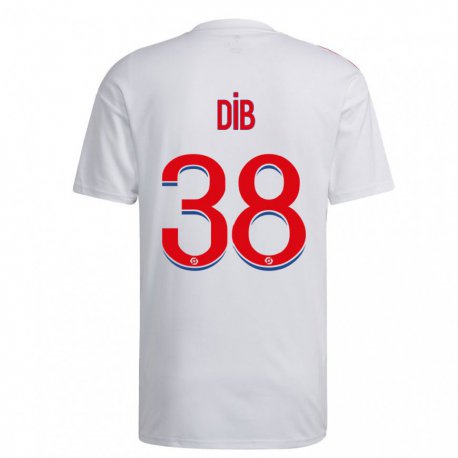 Kandiny Férfi Djibrail Dib #38 Fehér Kék Piros Hazai Jersey 2022/23 Mez Póló Ing