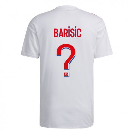 Kandiny Férfi Teo Barisic #0 Fehér Kék Piros Hazai Jersey 2022/23 Mez Póló Ing