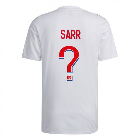 Kandiny Férfi Mamadou Sarr #0 Fehér Kék Piros Hazai Jersey 2022/23 Mez Póló Ing