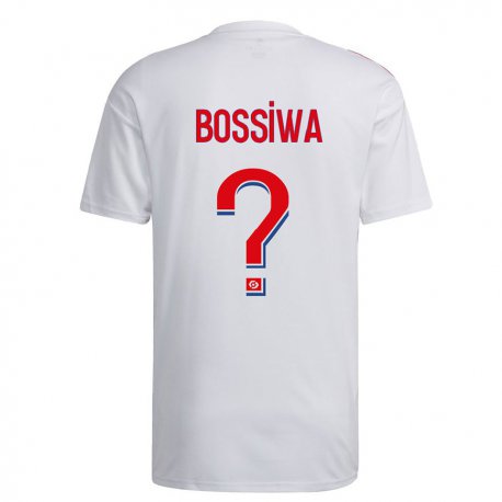 Kandiny Férfi Samuel Bossiwa #0 Fehér Kék Piros Hazai Jersey 2022/23 Mez Póló Ing