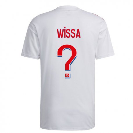 Kandiny Férfi Eli Wissa #0 Fehér Kék Piros Hazai Jersey 2022/23 Mez Póló Ing