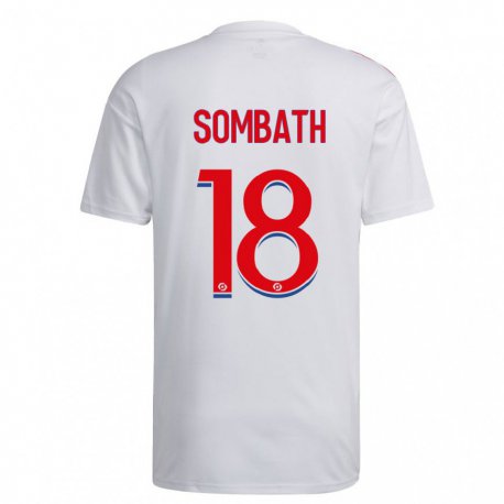 Kandiny Férfi Alice Sombath #18 Fehér Kék Piros Hazai Jersey 2022/23 Mez Póló Ing