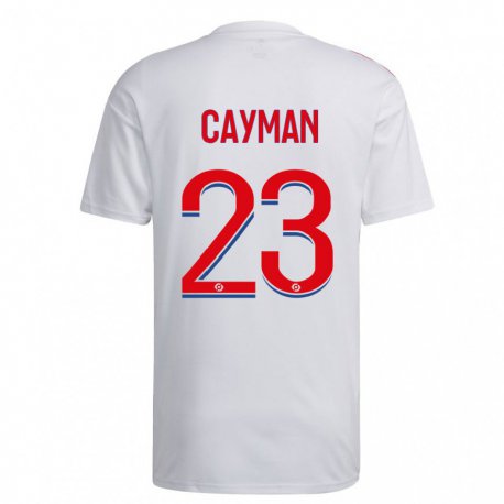 Kandiny Férfi Janice Cayman #23 Fehér Kék Piros Hazai Jersey 2022/23 Mez Póló Ing