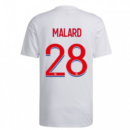 Kandiny Férfi Melvine Malard #28 Fehér Kék Piros Hazai Jersey 2022/23 Mez Póló Ing
