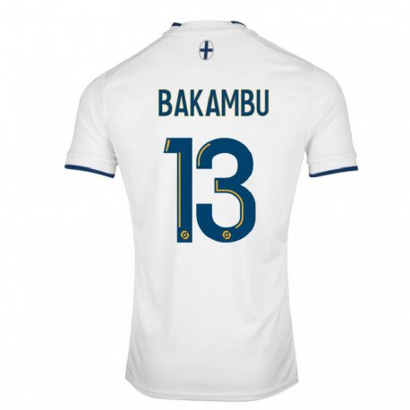 Kandiny Férfi Cedric Bakambu #13 Fehér Zafír Hazai Jersey 2022/23 Mez Póló Ing
