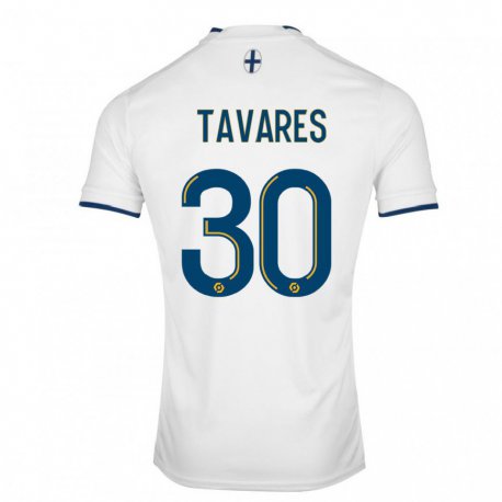 Kandiny Férfi Nuno Tavares #30 Fehér Zafír Hazai Jersey 2022/23 Mez Póló Ing
