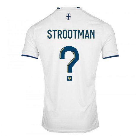 Kandiny Férfi Kevin Strootman #0 Fehér Zafír Hazai Jersey 2022/23 Mez Póló Ing