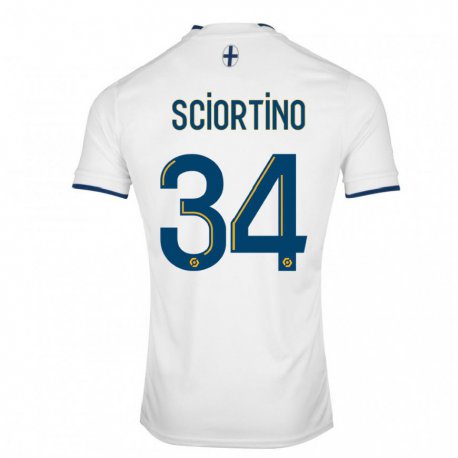 Kandiny Férfi Paolo Sciortino #34 Fehér Zafír Hazai Jersey 2022/23 Mez Póló Ing