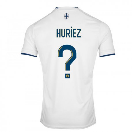 Kandiny Férfi Evan Huriez #0 Fehér Zafír Hazai Jersey 2022/23 Mez Póló Ing