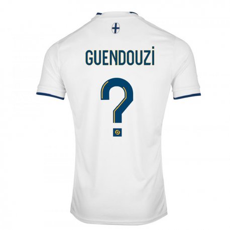 Kandiny Férfi Milan Guendouzi #0 Fehér Zafír Hazai Jersey 2022/23 Mez Póló Ing