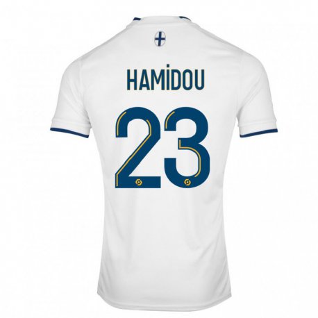 Kandiny Férfi Jamila Hamidou #23 Fehér Zafír Hazai Jersey 2022/23 Mez Póló Ing