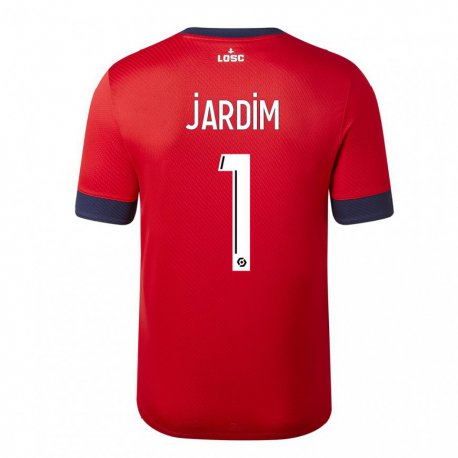 Kandiny Férfi Leo Jardim #1 Piros Cukorka Alma Hazai Jersey 2022/23 Mez Póló Ing