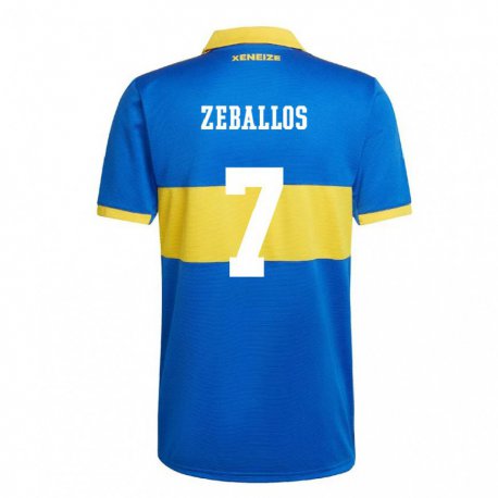 Kandiny Férfi Exequiel Zeballos #7 Olimpiai Sárga Hazai Jersey 2022/23 Mez Póló Ing