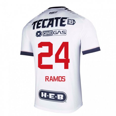Kandiny Férfi Cesar Ramos #24 Fehér űr Hazai Jersey 2022/23 Mez Póló Ing