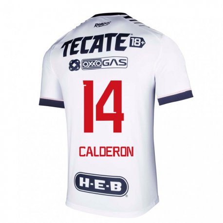 Kandiny Férfi Alejandra Calderon #14 Fehér űr Hazai Jersey 2022/23 Mez Póló Ing