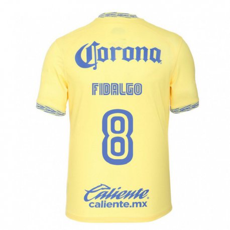 Kandiny Férfi Alvaro Fidalgo #8 Citromsárga Hazai Jersey 2022/23 Mez Póló Ing