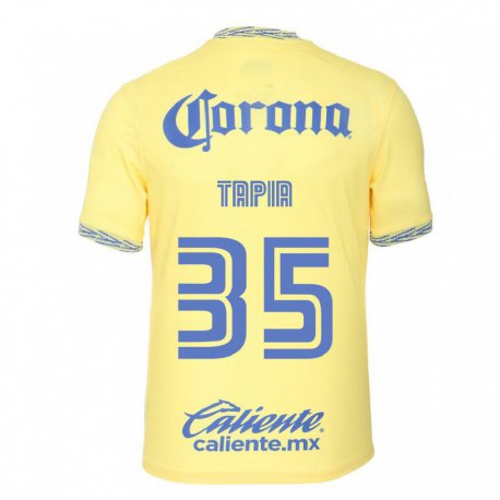Kandiny Férfi Fernando Tapia #35 Citromsárga Hazai Jersey 2022/23 Mez Póló Ing