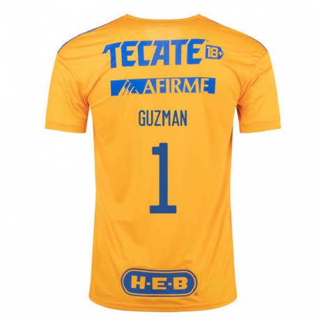 Kandiny Férfi Nahuel Guzman #1 Darázssárga Hazai Jersey 2022/23 Mez Póló Ing