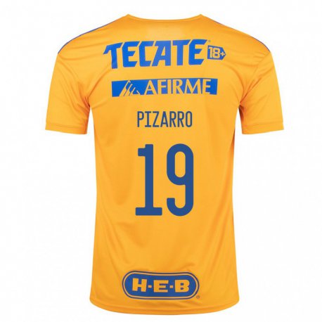 Kandiny Férfi Guido Pizarro #19 Darázssárga Hazai Jersey 2022/23 Mez Póló Ing