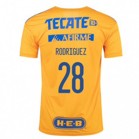 Kandiny Férfi Luis Rodriguez #28 Darázssárga Hazai Jersey 2022/23 Mez Póló Ing