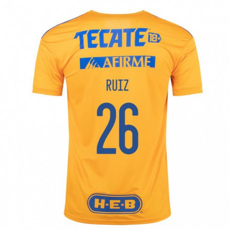 Kandiny Férfi Michel Ruiz #26 Darázssárga Hazai Jersey 2022/23 Mez Póló Ing
