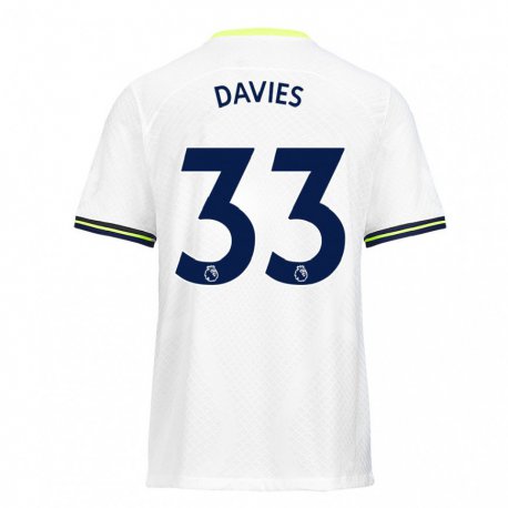 Kandiny Férfi Ben Davies #33 Fehér Zöld Hazai Jersey 2022/23 Mez Póló Ing