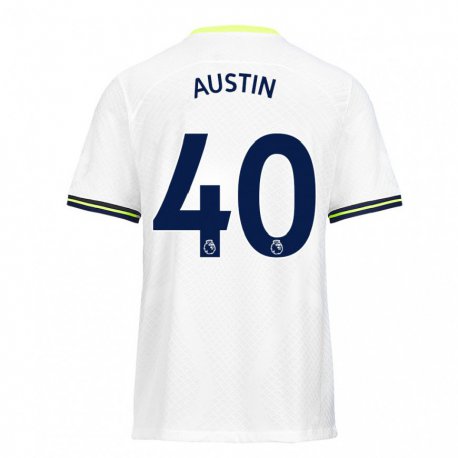 Kandiny Férfi Brandon Austin #40 Fehér Zöld Hazai Jersey 2022/23 Mez Póló Ing