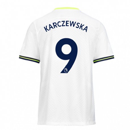Kandiny Férfi Nikola Karczewska #9 Fehér Zöld Hazai Jersey 2022/23 Mez Póló Ing