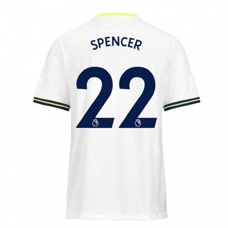 Kandiny Férfi Rebecca Spencer #22 Fehér Zöld Hazai Jersey 2022/23 Mez Póló Ing