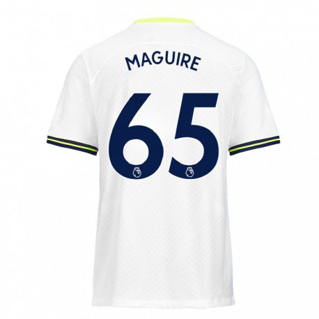 Kandiny Férfi Aaron Maguire #65 Fehér Zöld Hazai Jersey 2022/23 Mez Póló Ing