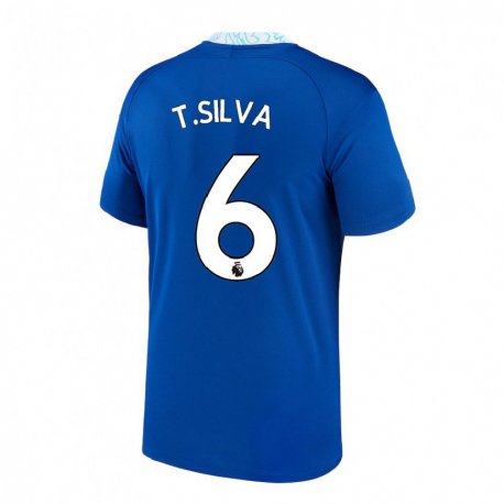 Kandiny Férfi Thiago Silva #6 Sötétkék Hazai Jersey 2022/23 Mez Póló Ing
