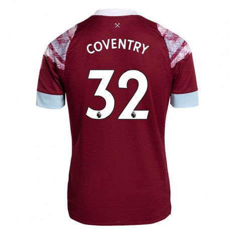 Kandiny Férfi Conor Coventry #32 Bordó Hazai Jersey 2022/23 Mez Póló Ing