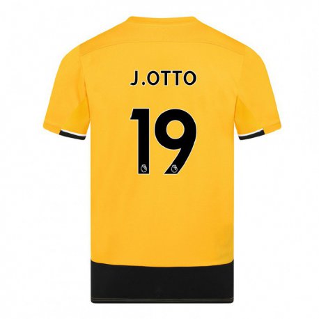 Kandiny Férfi Jonny Otto #19 Sárga Fekete Hazai Jersey 2022/23 Mez Póló Ing