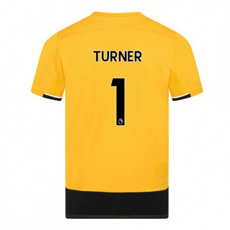 Kandiny Férfi Shannon Turner #1 Sárga Fekete Hazai Jersey 2022/23 Mez Póló Ing