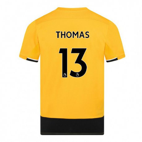 Kandiny Férfi Bec Thomas #13 Sárga Fekete Hazai Jersey 2022/23 Mez Póló Ing