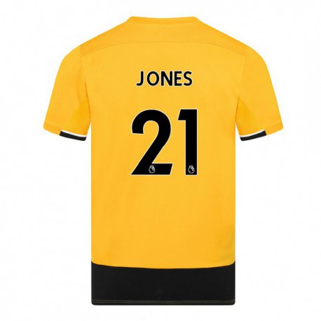 Kandiny Férfi Mackenzie Haydn Jones #21 Sárga Fekete Hazai Jersey 2022/23 Mez Póló Ing