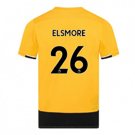 Kandiny Férfi Ria Elsmore #26 Sárga Fekete Hazai Jersey 2022/23 Mez Póló Ing