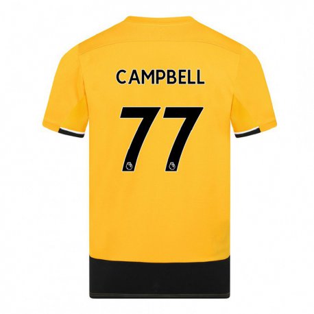 Kandiny Férfi Chem Campbell #77 Sárga Fekete Hazai Jersey 2022/23 Mez Póló Ing