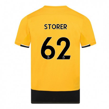 Kandiny Férfi James Storer #62 Sárga Fekete Hazai Jersey 2022/23 Mez Póló Ing