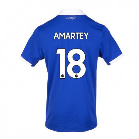 Kandiny Férfi Daniel Amartey #18 Kék Fehér Hazai Jersey 2022/23 Mez Póló Ing