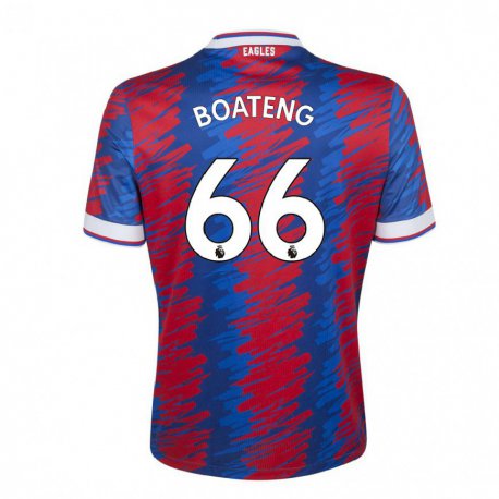 Kandiny Férfi David Boateng #66 Piros Kék Hazai Jersey 2022/23 Mez Póló Ing
