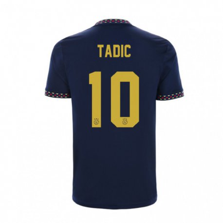 Kandiny Férfi Dusan Tadic #10 Sötétkék Idegenbeli Jersey 2022/23 Mez Póló Ing