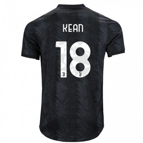 Kandiny Férfi Moise Kean #18 Sötét Fekete Idegenbeli Jersey 2022/23 Mez Póló Ing