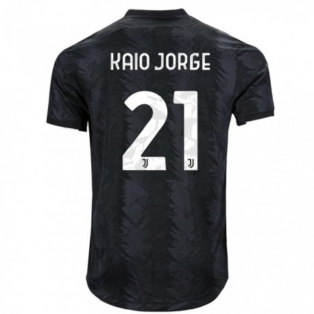 Kandiny Férfi Kaio Jorge #21 Sötét Fekete Idegenbeli Jersey 2022/23 Mez Póló Ing