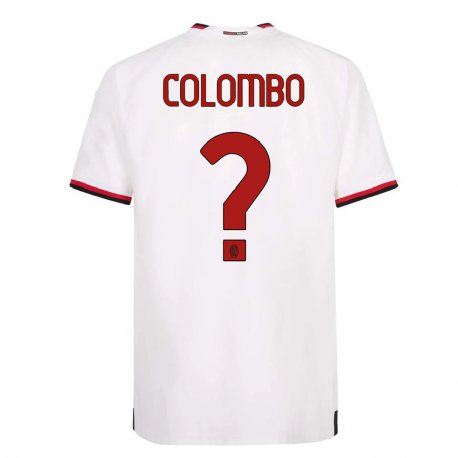 Kandiny Férfi Federico Colombo #0 Fehér Piros Idegenbeli Jersey 2022/23 Mez Póló Ing